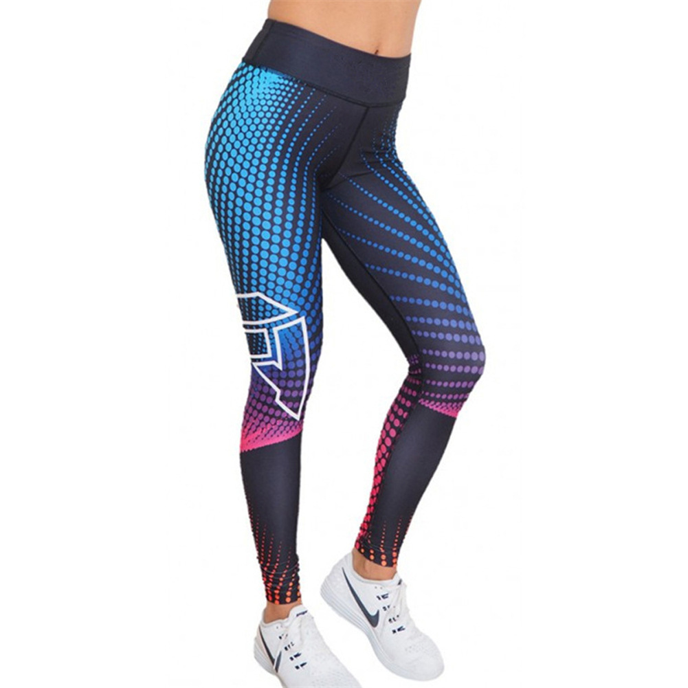 Polka Dot 3D Printed Yoga Pants Sweatpants Women - Image 5