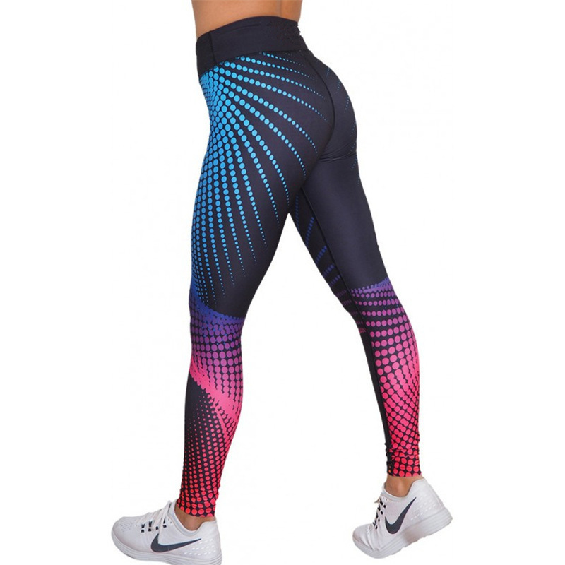 Polka Dot 3D Printed Yoga Pants Sweatpants Women - Image 6