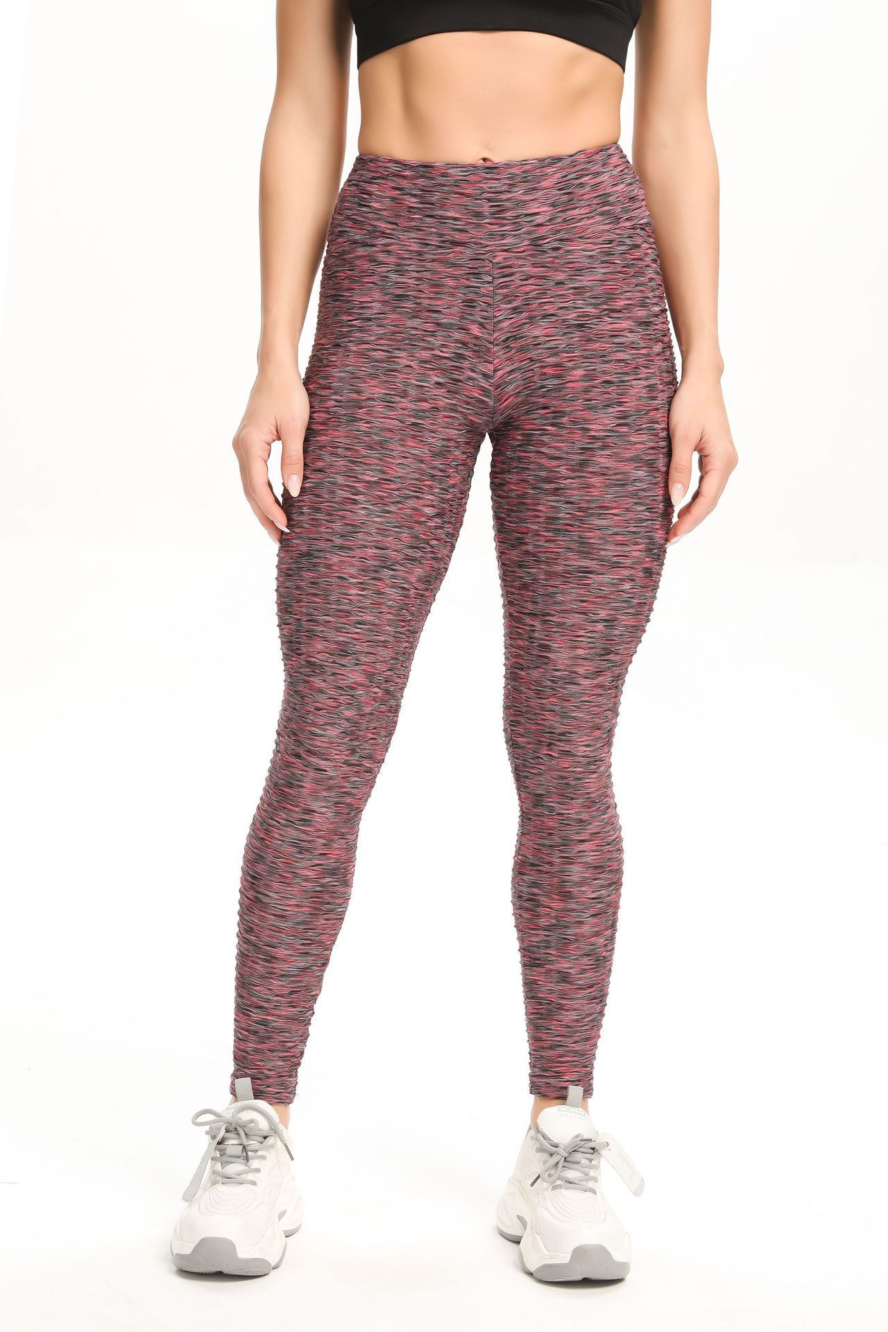 Waffle Booty Leggings Anti Cellulite Tights Sports Women Fitness Yoga Pants - Image 6