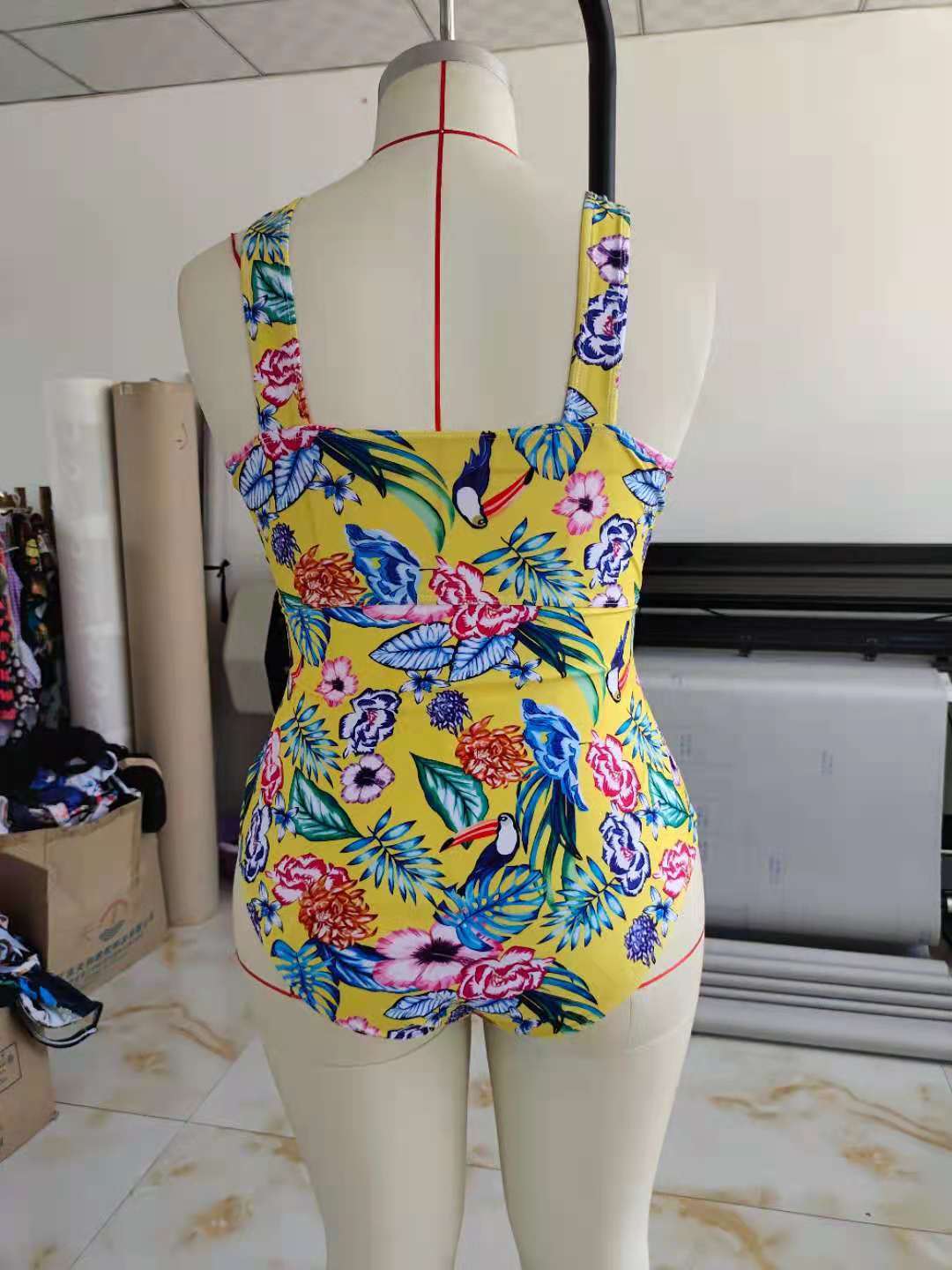 Ethnic Print Plus Size Swimsuit Bikini - Image 7