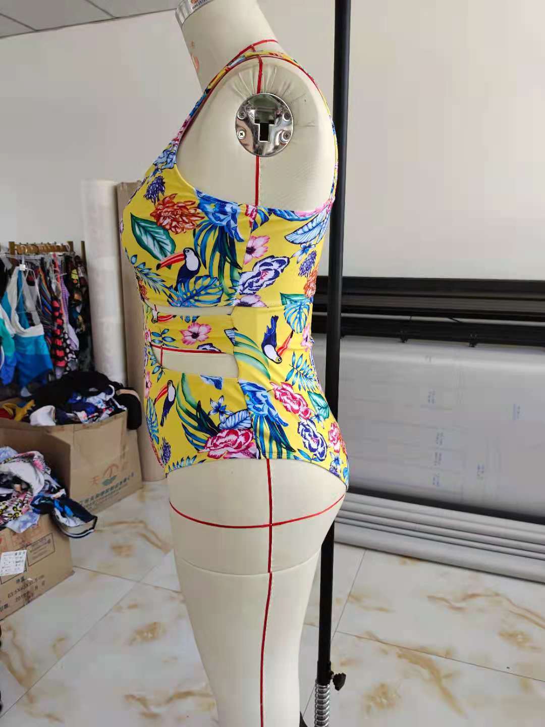 Ethnic Print Plus Size Swimsuit Bikini - Image 5