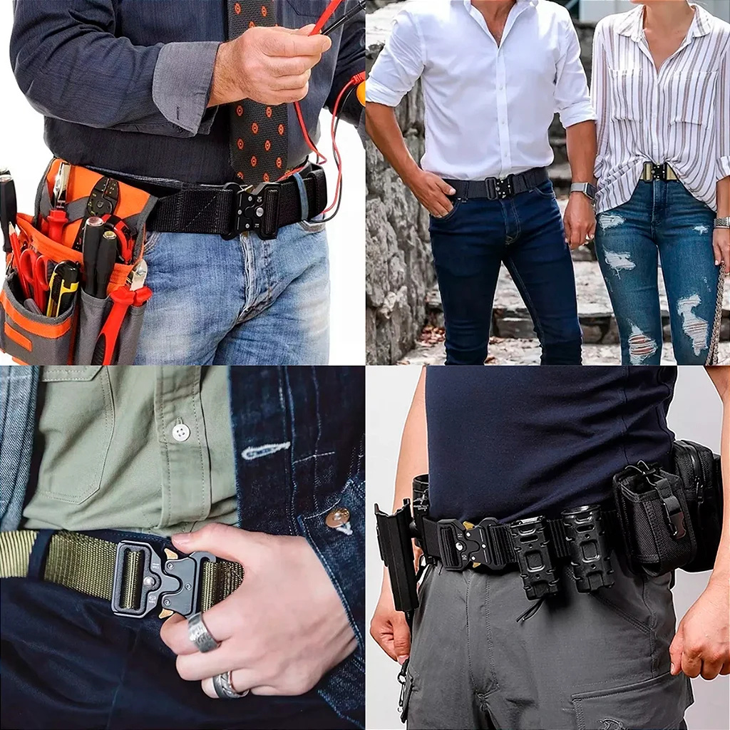 Anti Allergic Metal Tactical Belt With Buckle Hook - Image 4
