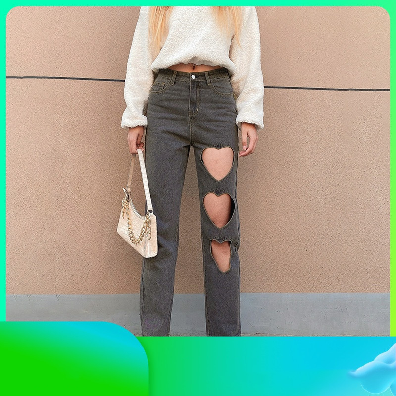 Women Flare Jeans Mid Waist Bell Jeans Stretch Slim Pants Length Jeans Fashion Design Vintage Wide Leg Denim Trousers Hole Jeans - Image 5