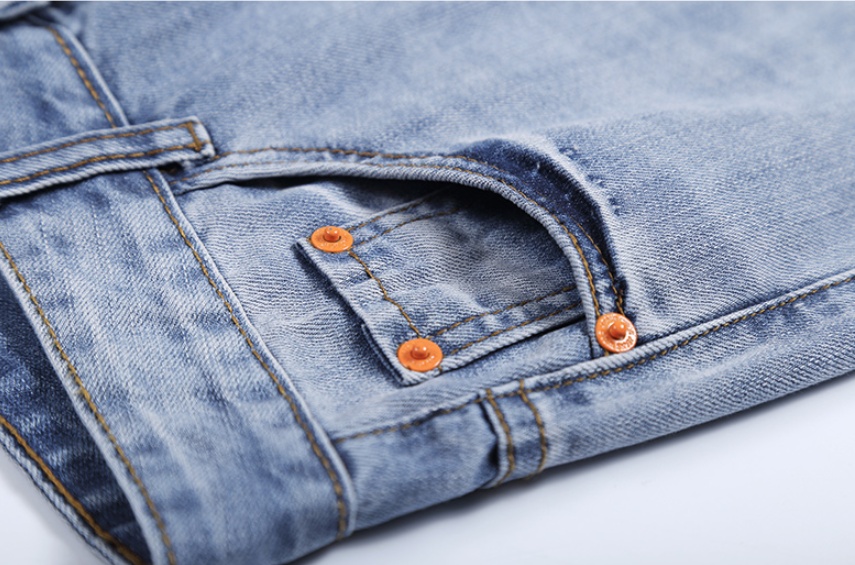 High Waist Nine-point Harem Daddy Women Pants Ripped Jeans Women - Image 7