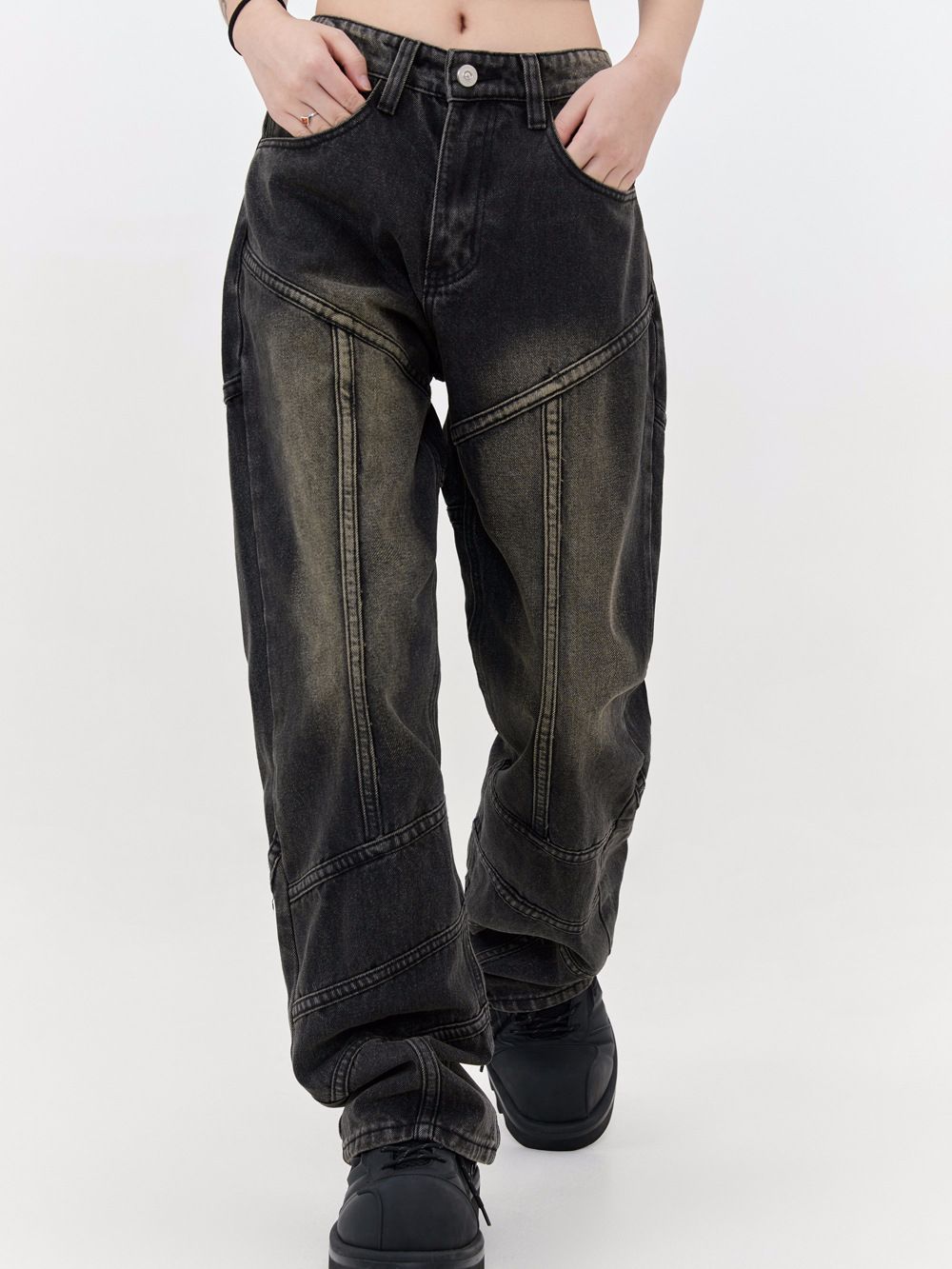 Casual Jeans Men And Women Loose - Image 3