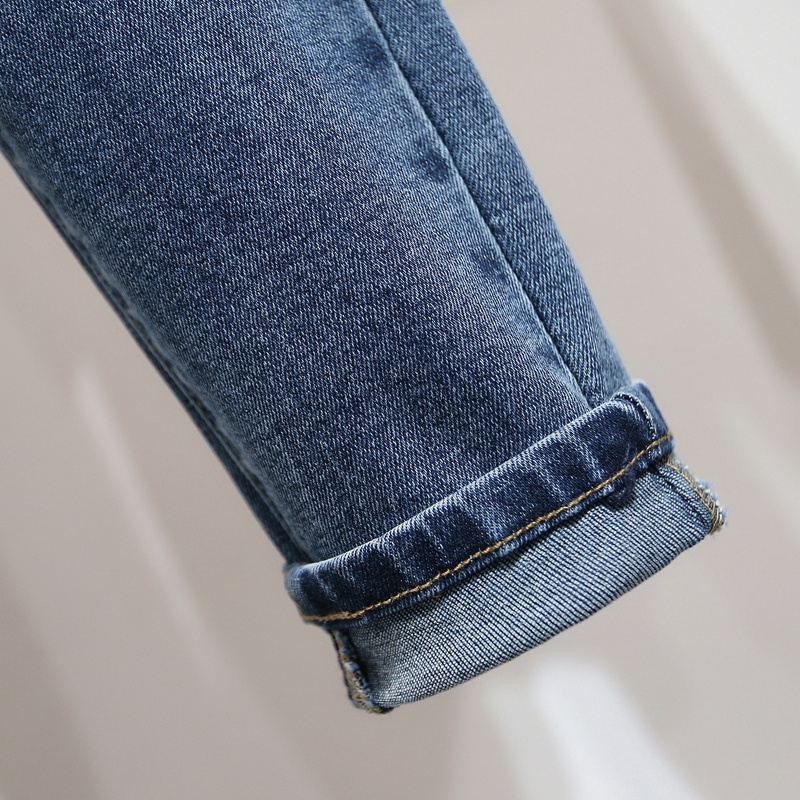 Jeans Women Stretch High Waist Was Thin - Image 5