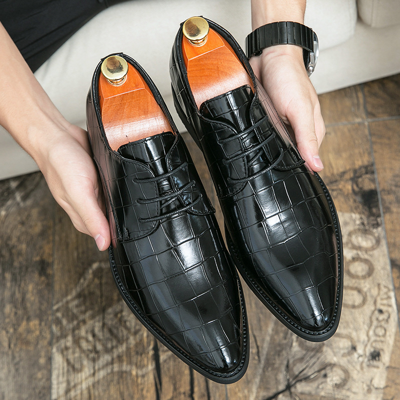 Plus Size Pointed Leather Shoes Fashion Men - Image 5