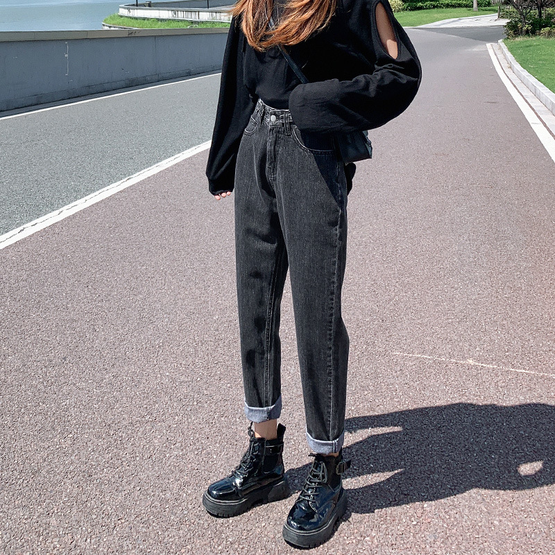 Summer Thin Black Harlan Jeans Women"s Spring Slim High Waist - Image 6